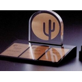 Custom Lucite Award w/ Die Cut Copper Plate